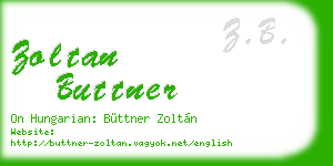 zoltan buttner business card
