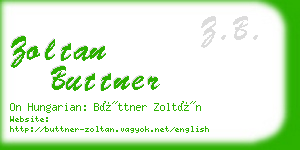 zoltan buttner business card